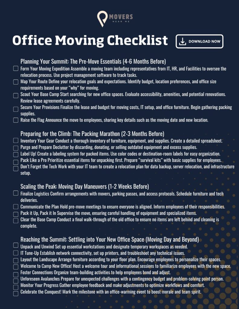 office moving checklist