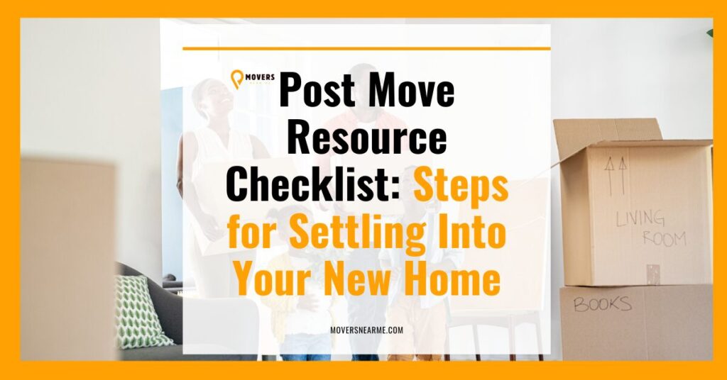 post move checklist