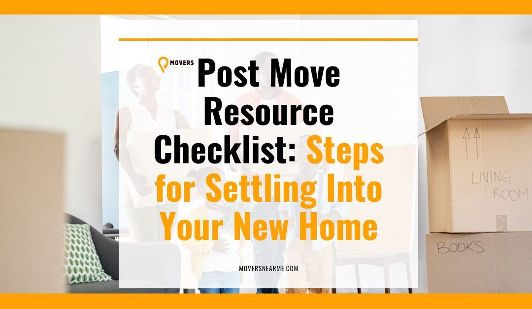 Post Move Checklist