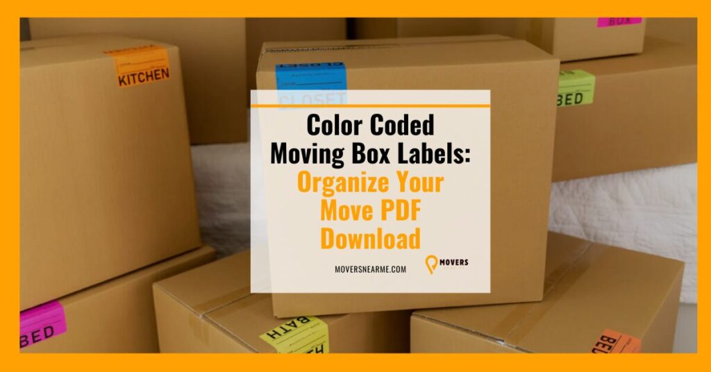 color coded moving box labels