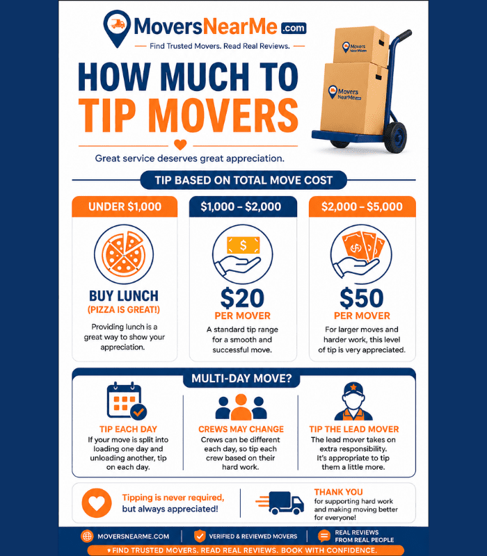 how much to tip movers