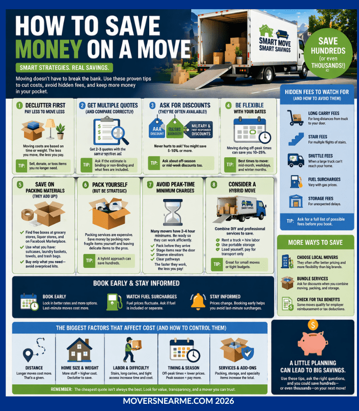 how to save money on a move